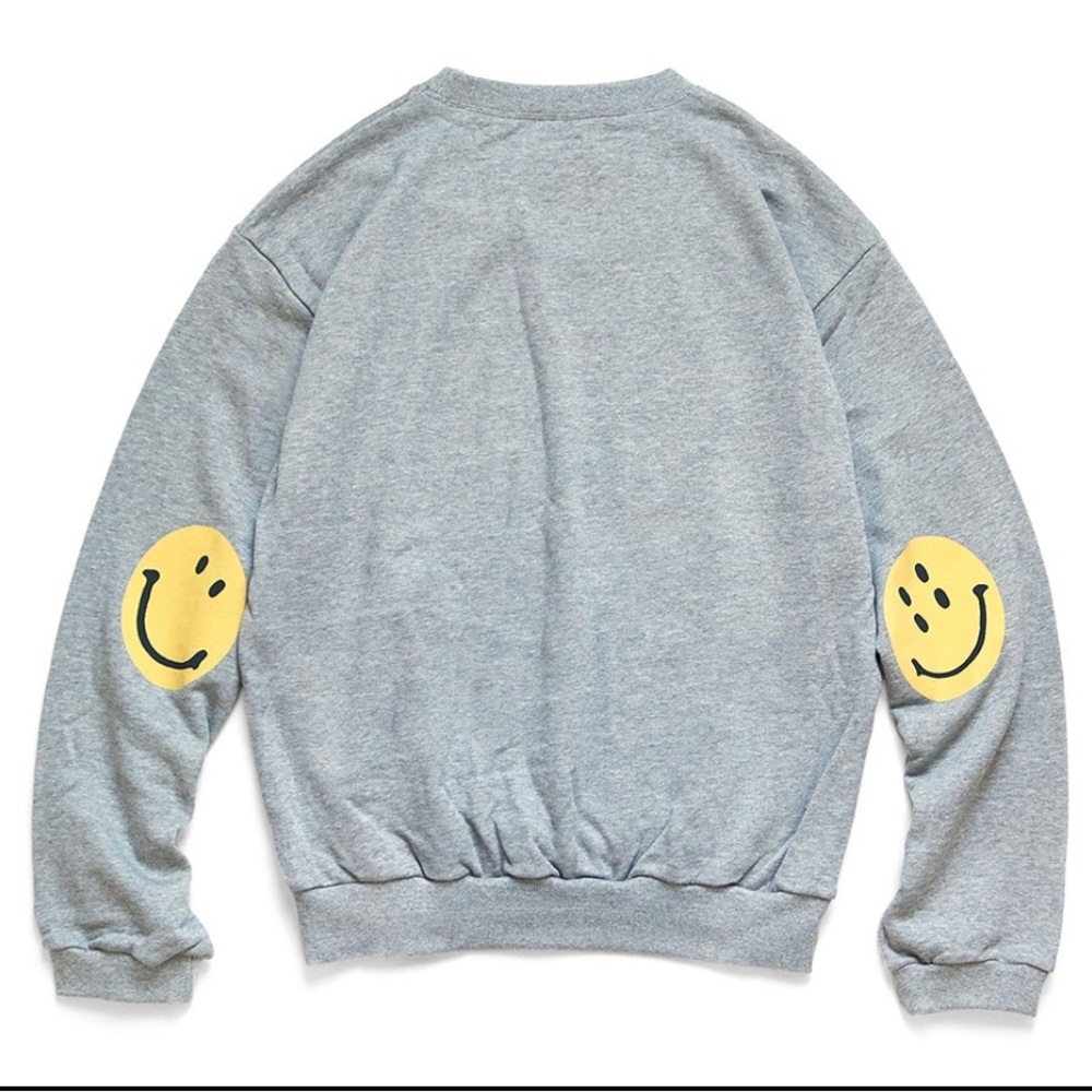 Kapital smiley face elbow Japanese sweatshirt. Rare Large item.